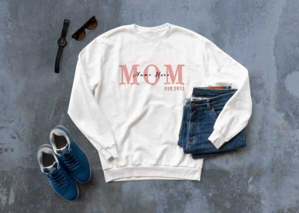 Mama T-Shirt, Shirt Personalisiert, Name Shirt, Oma Kid Names Mom Muttertag Geschenk