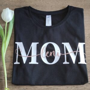 Mama T-Shirt/Mom Personalisiert Mit Den Namen Der Kinder