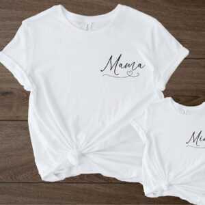 Mama&mini T-Shirt Set, Mutter Und Kinder T-Schirt Set, Muttertag Geschenk, Kinder T-Shirt, Baby Body