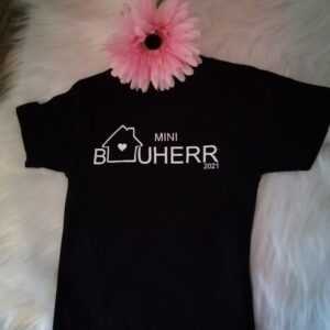 Mini Bauherr/In T-Shirt, Bauherr, Bauherrin, Kindershirt, T-Shirt Kinder