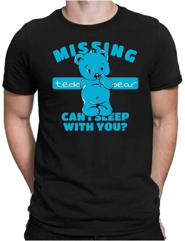 Missing Teddy Bear - Herren Fun T-Shirt Bedruckt Small Bis 4xl Papayana