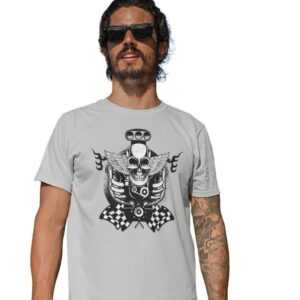 Motorrad T-Shirt Herren Skull Harley Shirt Mann