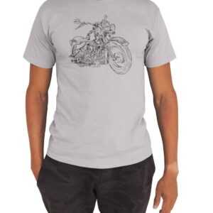 Motorrad T-Shirt Mann Grafik Shirt Chopper Cooles Tshirt Herren