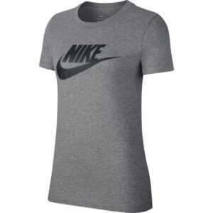 NIKE Sportswear Essential T-Shirt Damen DK GREY HEATHER/BLACK...