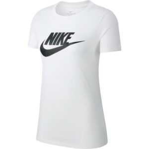 NIKE Sportswear Essential T-Shirt Damen WHITE/BLACK BV6169-100 Gr. L