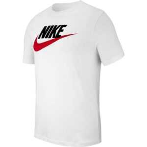 NIKE Sportswear Essential T-Shirt Herren WHITE/BLACK/UNIVERSITY RED...