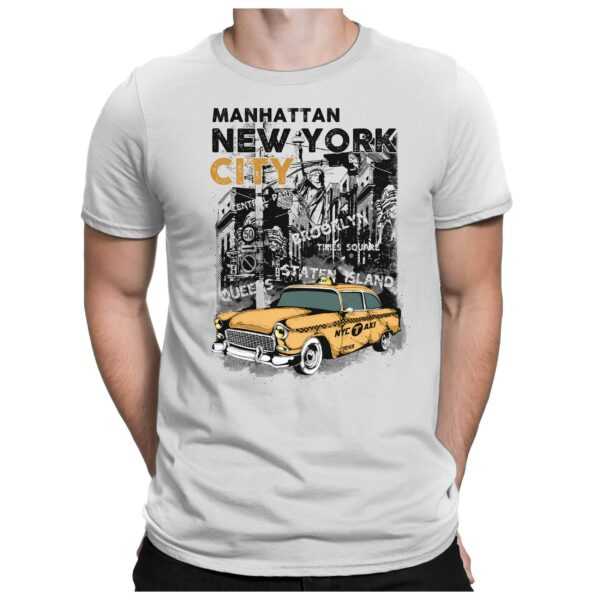 New York City Taxi - Herren Fun T-Shirt Bedruckt Small Bis 4xl Papayana