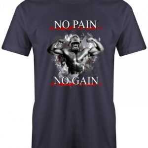 No Pain Gain - Fulima Gorilla Bodybuilder Herren T-Shirt