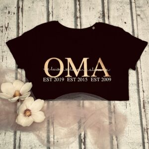 Oma & Opa T-Shirt Personalisiert Mama-Shirt