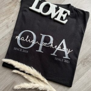 Opa T-Shirt | Shirt Kindernamen Personalisiertes Geschenk Statementshirt Opa