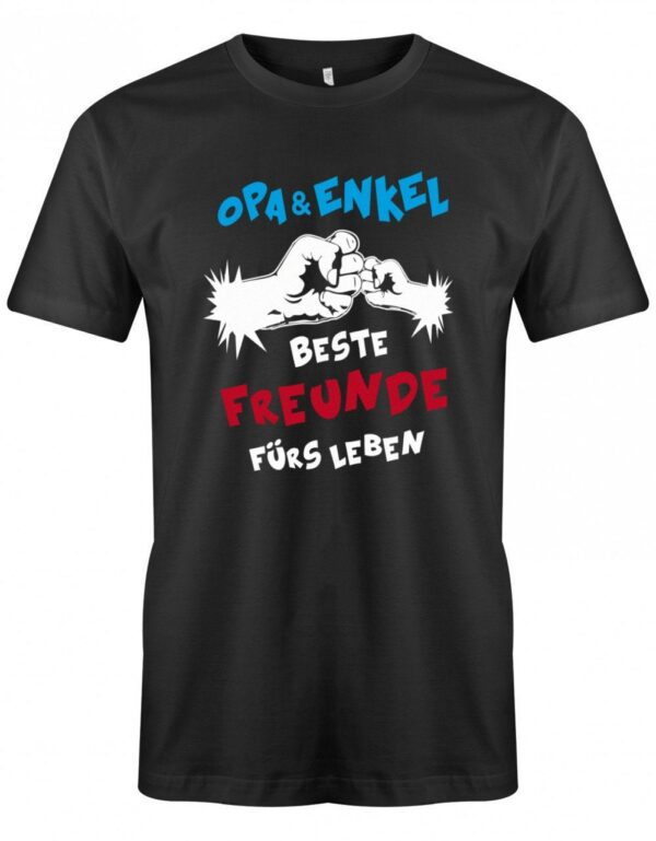 Opa Und Enkel - Beste Freunde Fürs Leben Comic Herren T-Shirt