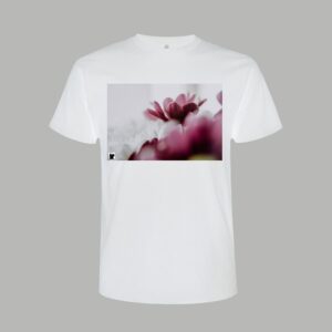Organic T-Shirt, Weiß, Flowers, Bio, 100% Baumwolle, Unisex, Frauen, Männer, Kleidung, Kunst, Design, Mode, Mode