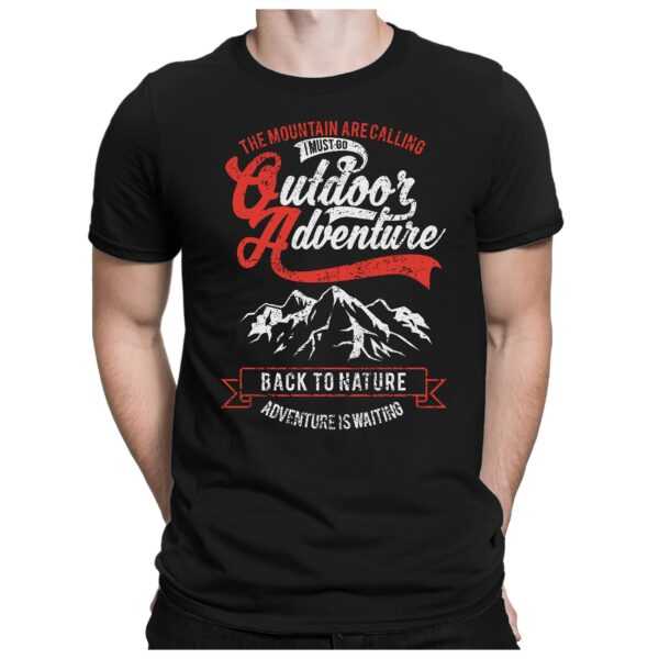 Outdoor Adventure - Herren Fun T-Shirt Bedruckt Small Bis 4xl Papayana