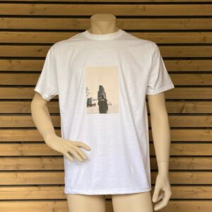 Oversized Grafik T-Shirt, City Frontprint, Weiß