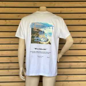 Oversized Grafik T-Shirt, Summer Backprint, Weiß