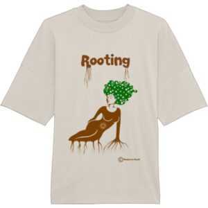 Oversized T-Shirt Aus Bio-Baumwolle - Rooting