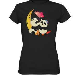 Panda Pandabär Paar Valentinstag Geschenk Jahrestag Liebeserklärung An Den Partner T Shirt T-Shirt Tshirt Damen Frauen Premium