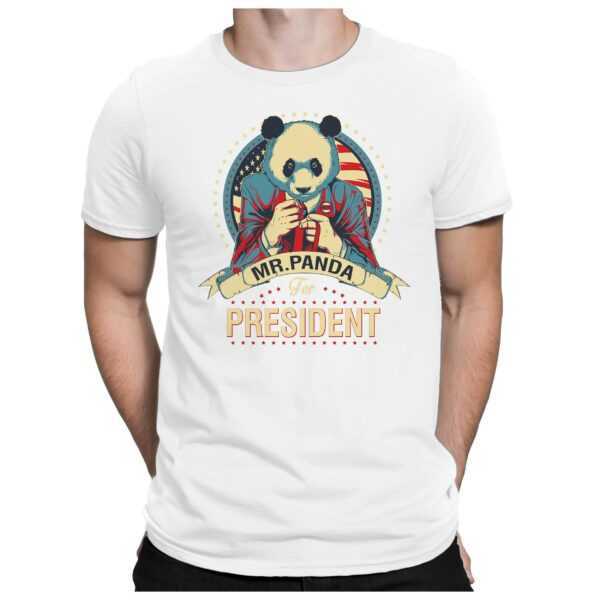 Panda President - Herren Fun T-Shirt Bedruckt Small Bis 4xl Papayana
