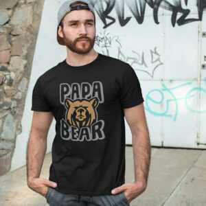 Papa Bear Papabear Bär Best Dad Daddy Family Geschenkidee Geschenk Vatertag Animal Spruch Sprüche Spaß Comedy Lustig Humor Fun T-Shirt