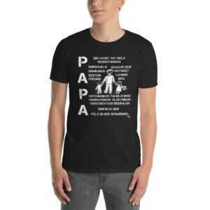 Papa Superheld T-Shirt Short-Sleeve T-Shirt