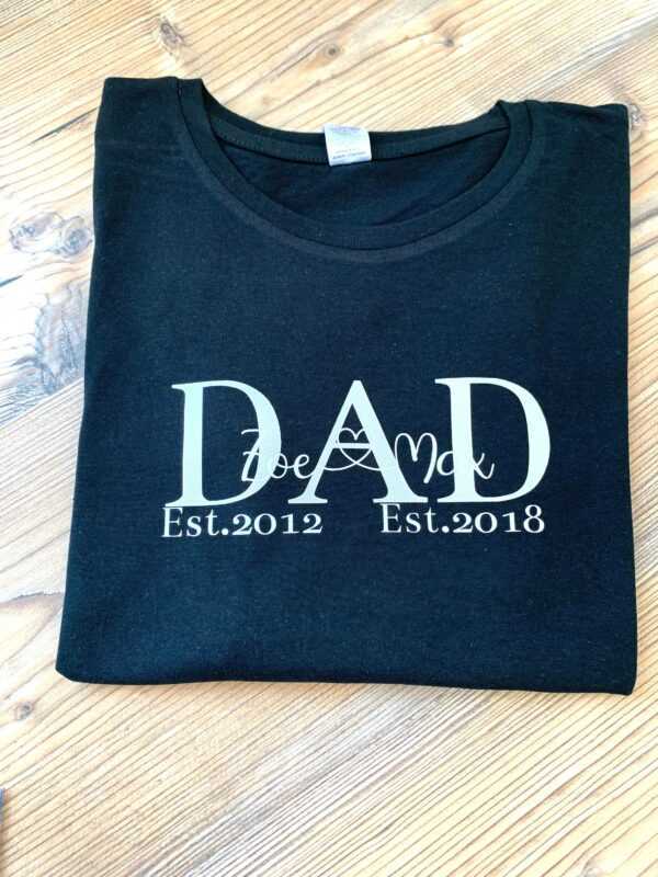 Papa T-Shirt, Dad T-Shirt, Vatertagsgeschenk, Vatertag T-Shirt, Personalisiertes Geschenk, T-Shirt Mit Kindername