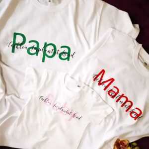 Papa/Mama Cochlea Kind T-Shirt, Mama/Papa/Schwester/Bruder Usw
