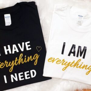 Partnerlook T-Shirt, I Have Everything Am T-Shirt, Hochzeitshemden, Hochzeitstag T-Shirt Personalisiert. Hochzeitsgeschenke