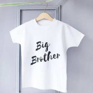 Personalisiertes Big Brother T-Shirt - New Geschwister Bro Top Geschenk Für Jungen Neue Baby Geschenke