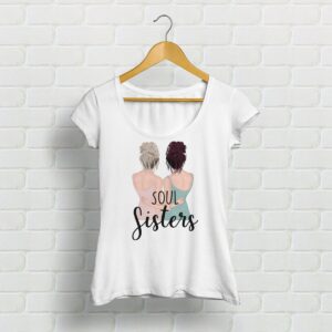 Personalisiertes T-Shirt Beste Freundinnen Mit Personalisierbarem Motiv Und Spruch Freundin Schwestern Shirt