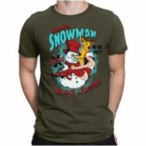 Perverted Snowman - Herren Fun T-Shirt Bedruckt Small Bis 4xl Papayana