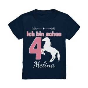 Pferde Geburtstagsshirt 3. 4. 5. 6. 7. 8. Geburtstag Mädchen T-Shirt Mit Namen Personalisiert Pferd Pony Motto Kindergeburtstag Kinder