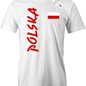 Polen Fahne Em Wm - Polska Fan Herren T-Shirt