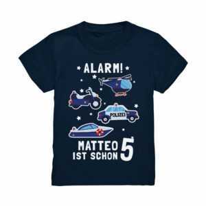 Polizei Geburtstagsshirt 3. 4. 5. 6. 7. 8. 9. Geburtstag Jungen T-Shirt Name Personalisiert Motto Kindergeburtstag Kinder Jungs Polizist