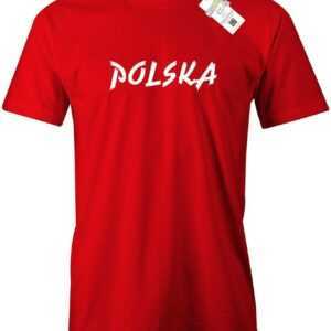 Polska Schriftzug - Polen Em Wm Fan Herren T-Shirt