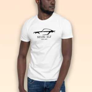 Porsche 911 Silhouette T-Shirt/Geschenk Für Und Motorsport Fans