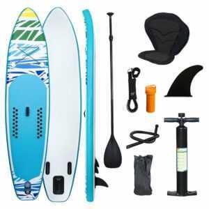 Randaco - SUP Board Surfboard Aufblasbar Stand Up Paddle Boards 320*76*15cm, Rucksack - Paddling Board Grün und weiß Mit Sitz - Grün