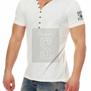 RioRim Herren T-Shirt Kurzarmshirt DIWALI 3017 weiß