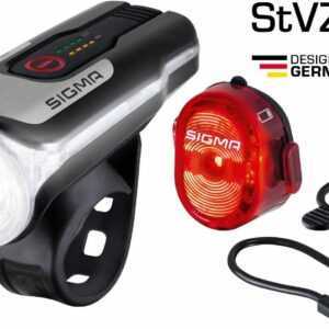 SIGMA SPORT Fahrradbeleuchtung AURA 80 USB Frontleuchte, (2)
