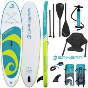 SPINERA SUP CLASSIC 9.10 PACK 3 iSUP aufblasbar Surfboard, Stand Up Paddle 300cm