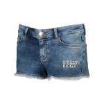 STRASSENKICKER Jeans Short Damen Blau