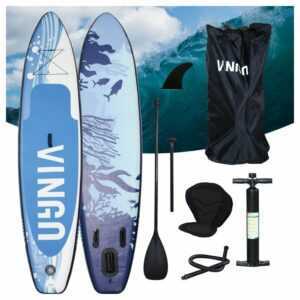 SUP Board,Surfboard Aufblasbar Stand Up paddle 320cm, Rucksack - Paddling Board Blau und weiß Mit Sitz - Wolketon