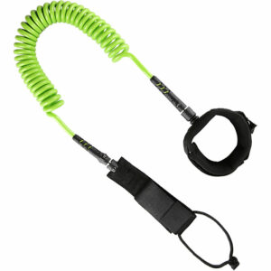 SUP Leash 10 Fuß Elastic Coiled Stand Up Paddle Board Surfboard Leash,Grün