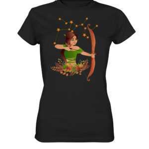 Schütze Sternzeichen Sternbild Astrologie Tierkreiszeichen T Shirt T-Shirt Tshirt Damen Frauen Premium