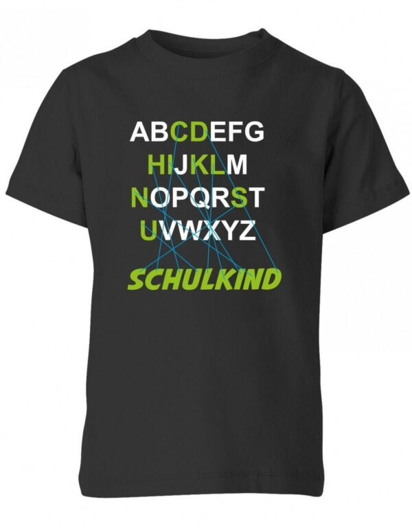 Schulkind Alphabet Abc - Einschulung 1. Klasse Kinder T-Shirt