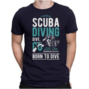Scuba Diving - Herren Fun T-Shirt Bedruckt Small Bis 4xl Papayana