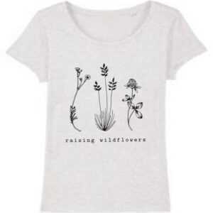 Shirt Mädchenmama, Partnerlook Mama Tochter, Geschenk Mama, Familienoutfit, T-Shirt Bedruckt Wildblumen