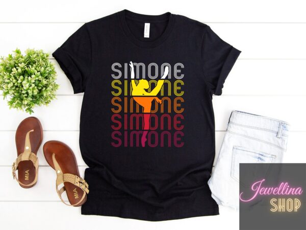 Simone Biles Gymnastik Shirt, Reto Vintage T-Shirt, Goat Tshirt, Because I Can Shirt