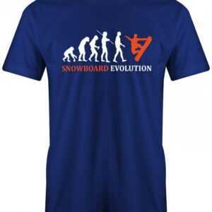 Snowboard Evolution - Snowboarder Herren T-Shirt