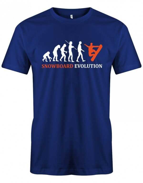 Snowboard Evolution - Snowboarder Herren T-Shirt