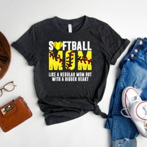 Softball Mama Shirt, Mom Shirt Für Frauen, Geschenk, T-Shirt, T-Shirt